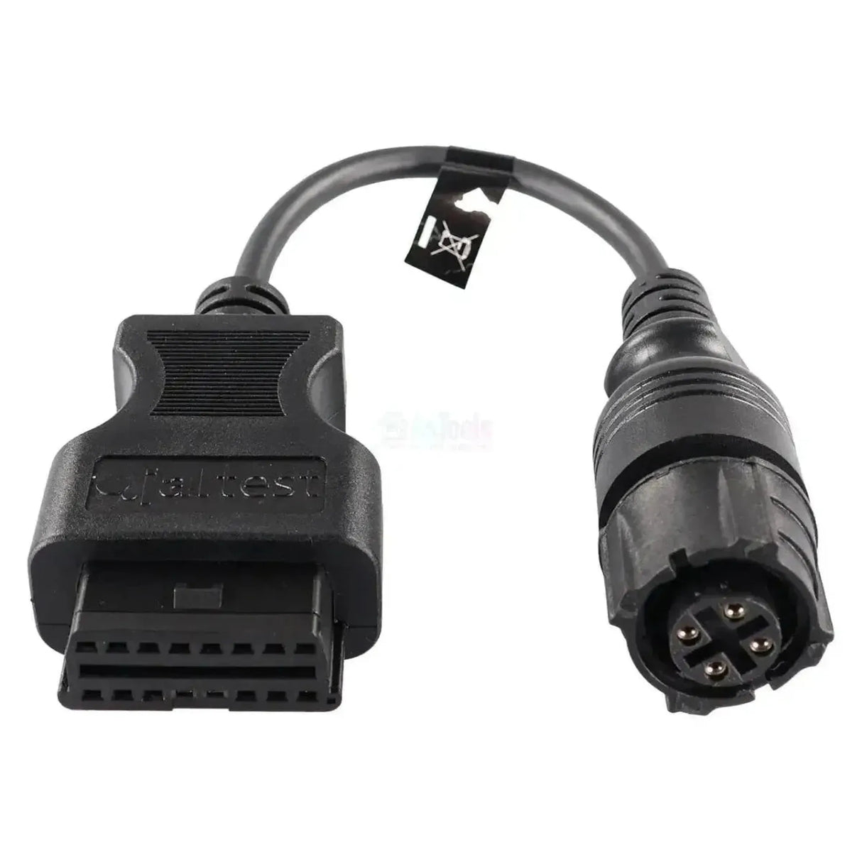 Jaltest (JDC102A) | Haldex modulaire (ABS) Câble adaptateur 4 broches OBD – 16 broches OBD2 | Remorque