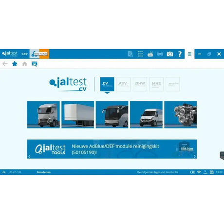 Jaltest Appareil de diagnostic pour véhicules utilitaires légers (LCV)