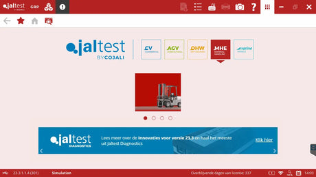 Jaltest Jaltest MHE (Material Handling Equipment) Uitleesapparaat