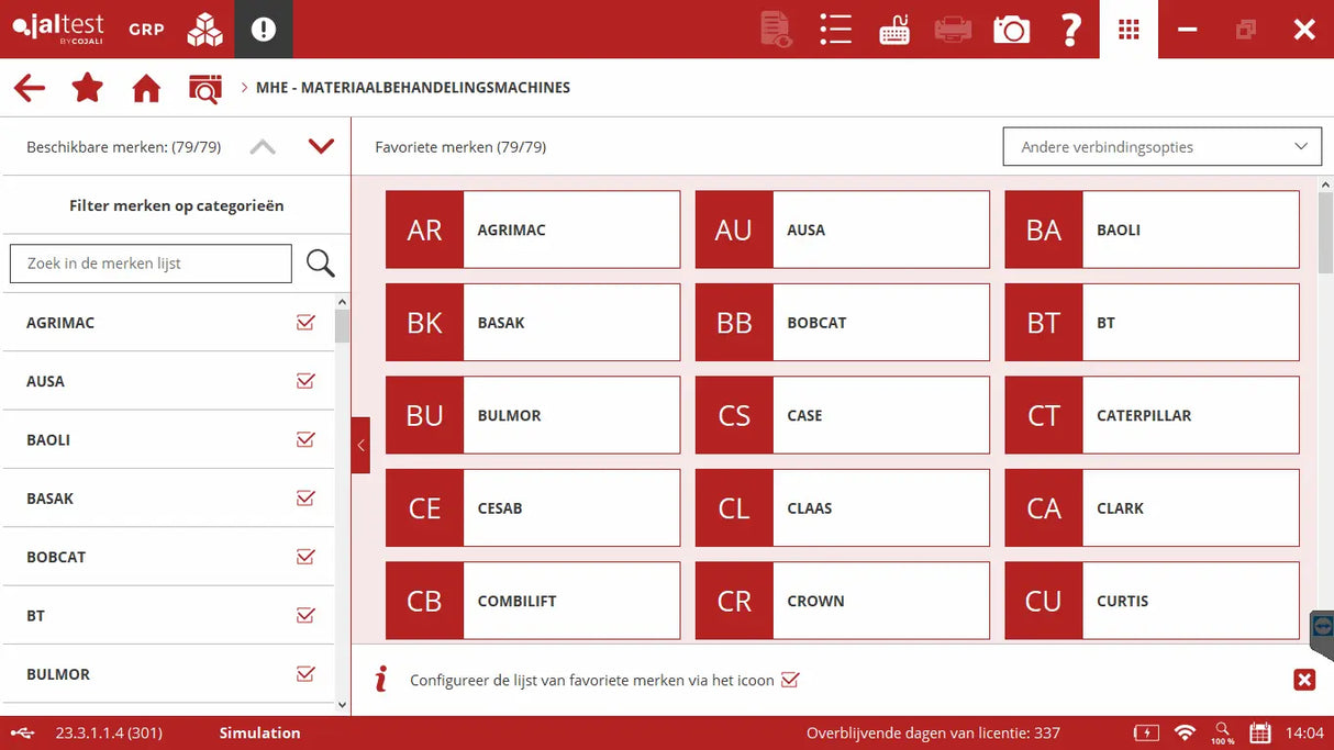 Jaltest Jaltest MHE (Material Handling Equipment) Uitleesapparaat