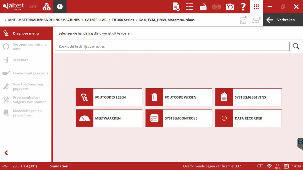Jaltest Jaltest MHE (Material Handling Equipment) Uitleesapparaat