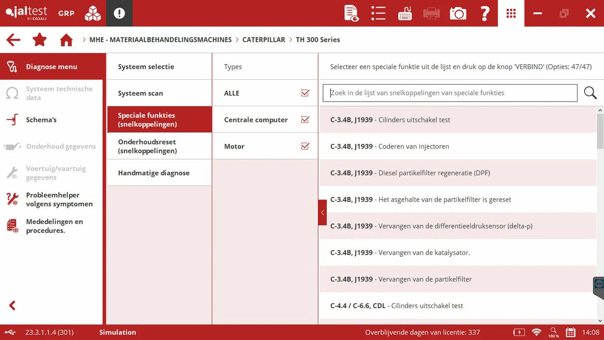 Jaltest Jaltest MHE (Material Handling Equipment) Uitleesapparaat