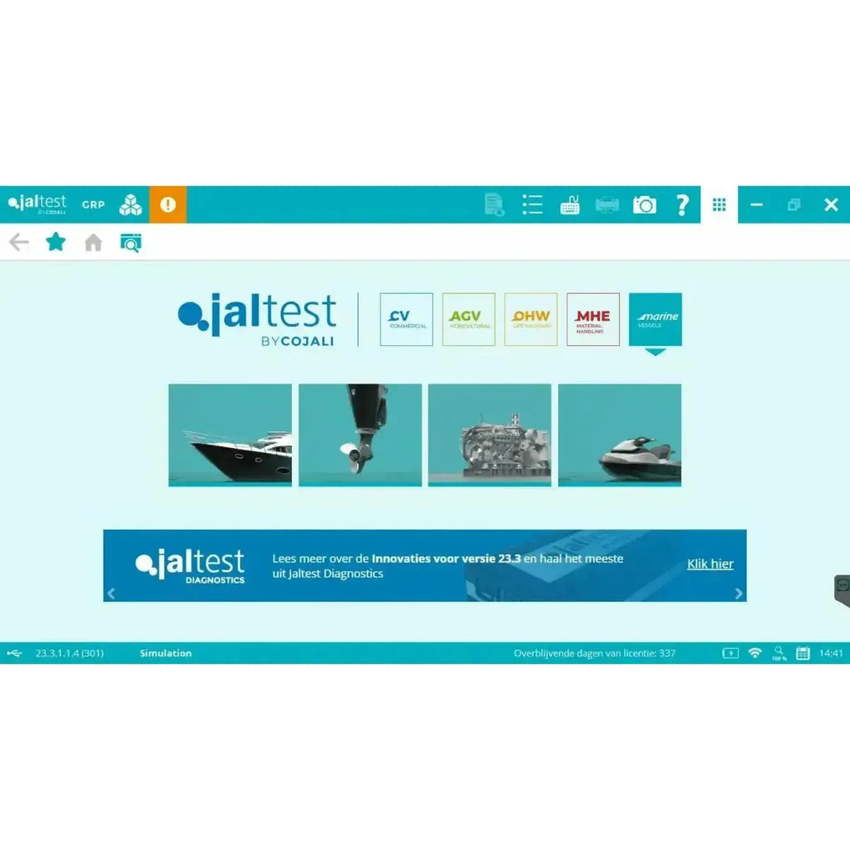 Appareil de diagnostic Jaltest Marine (Intrabord)