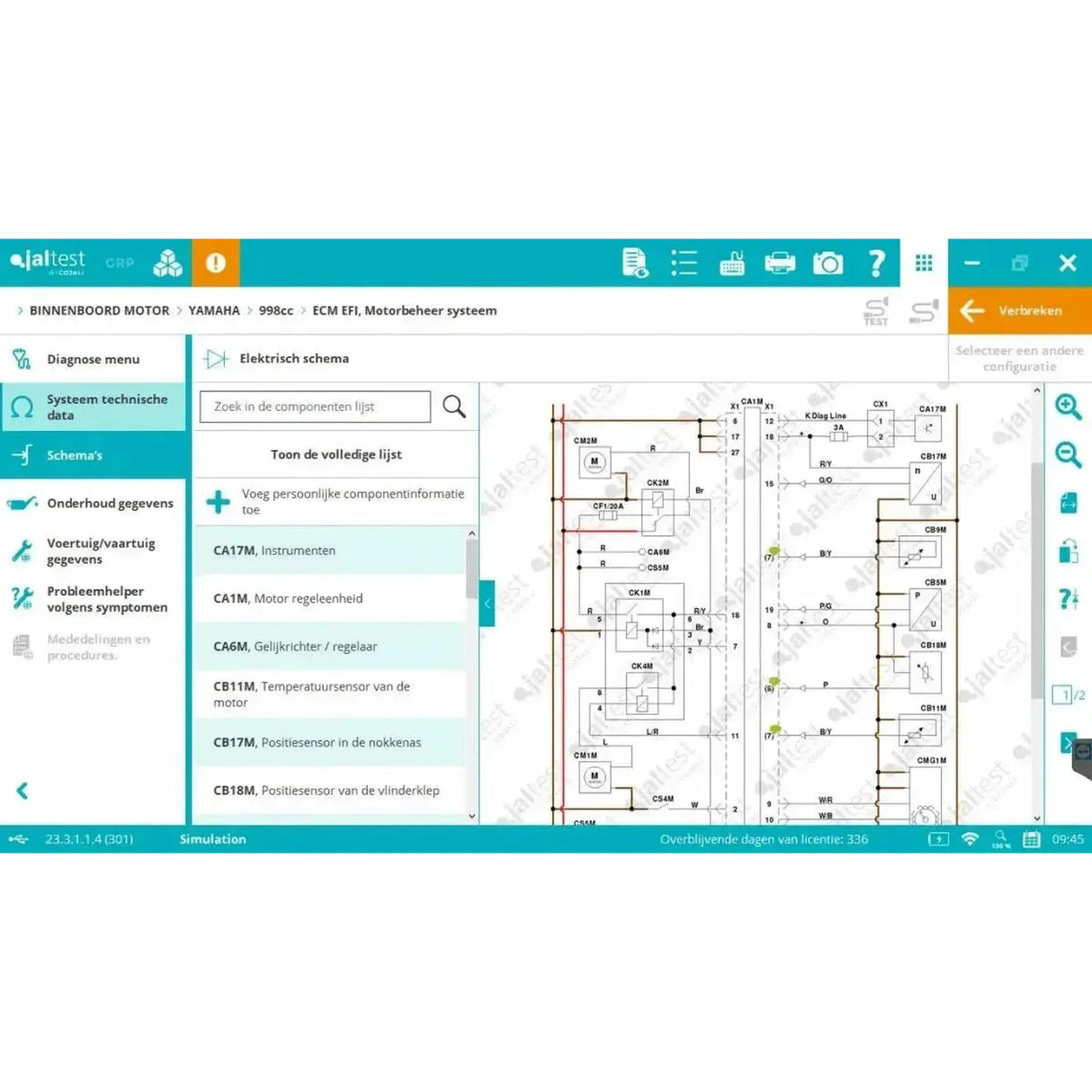 Appareil de diagnostic Jaltest Marine (Intrabord)