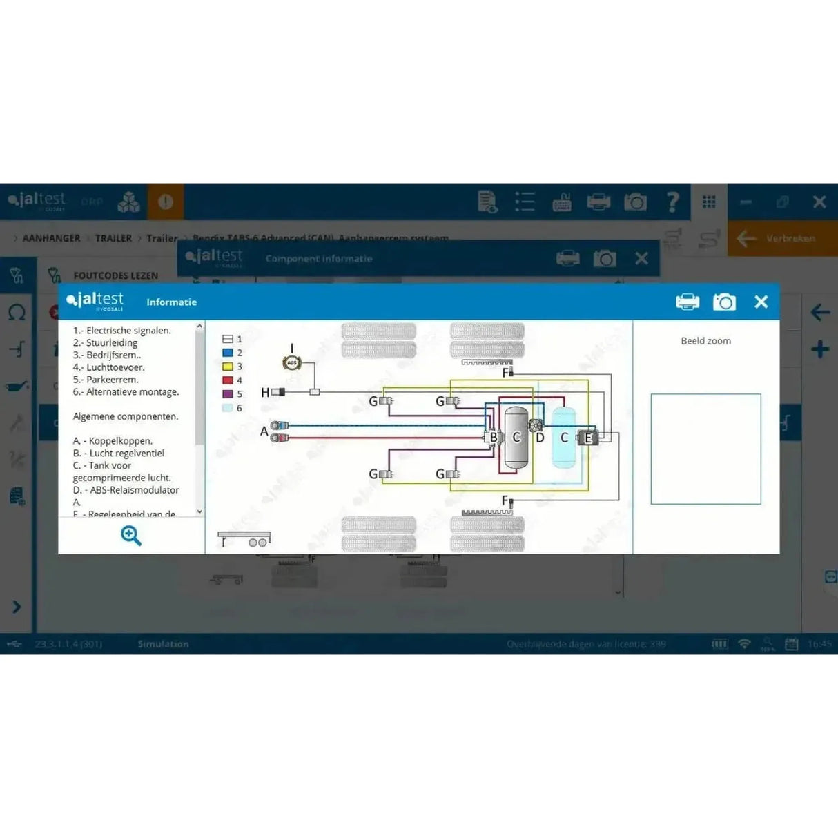 Jaltest Appareil de diagnostic pour remorque
