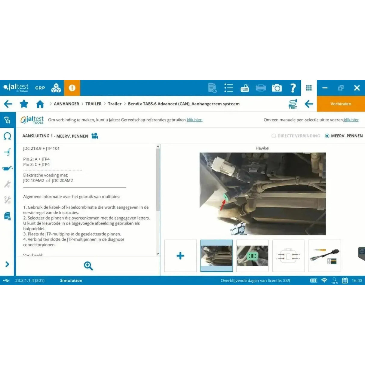 Jaltest Appareil de diagnostic pour remorque