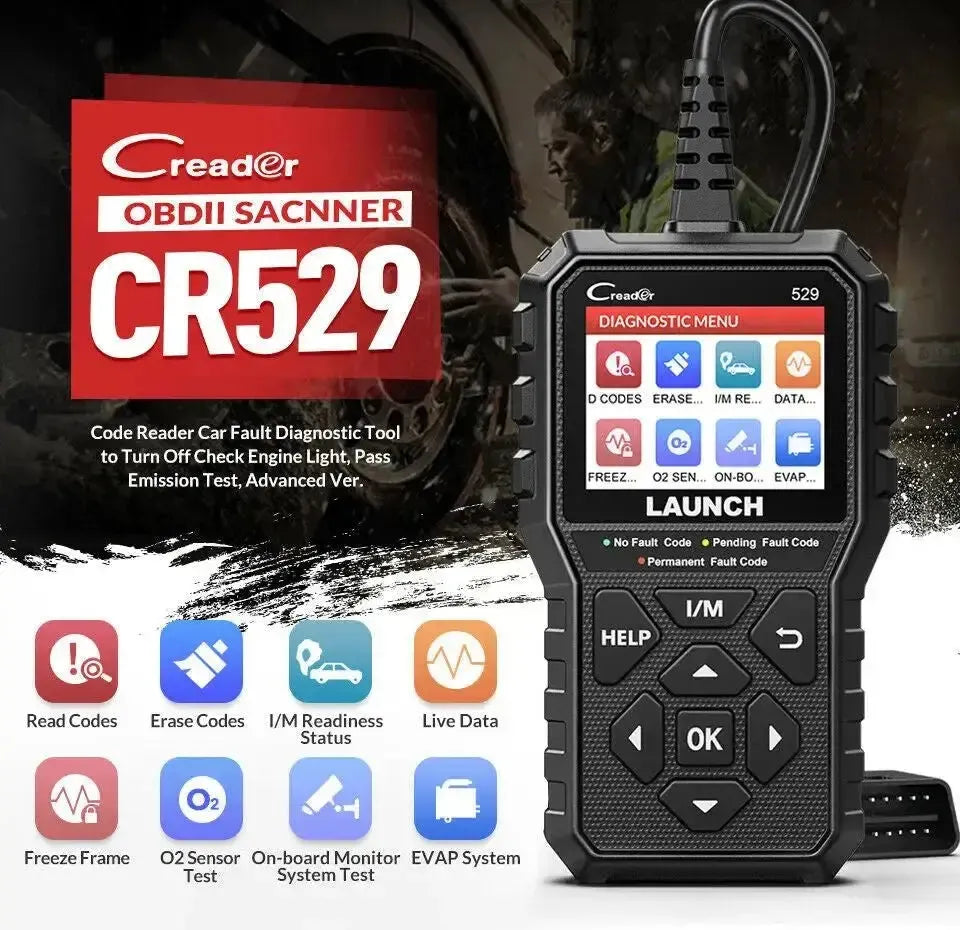 Launch Creader CR529 Voiture Foutcodelezer