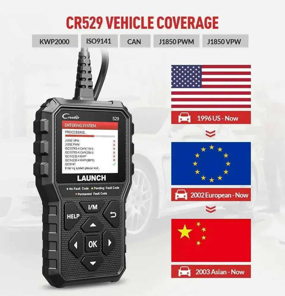 Launch Creader CR529 Voiture Foutcodelezer