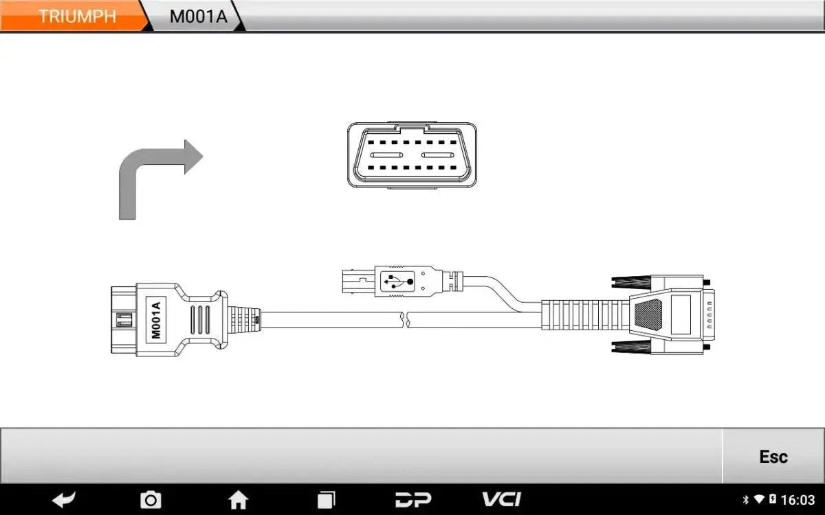 OBDSTAR IScan Triumph Moto Appareil de diagnostic