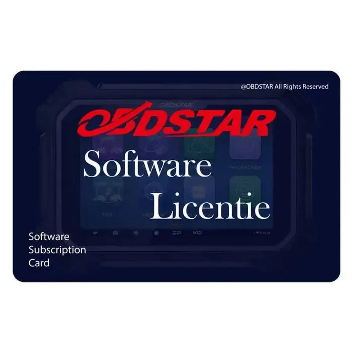 OBDSTAR ECU Master | Configuratie (A) | Software-licentie