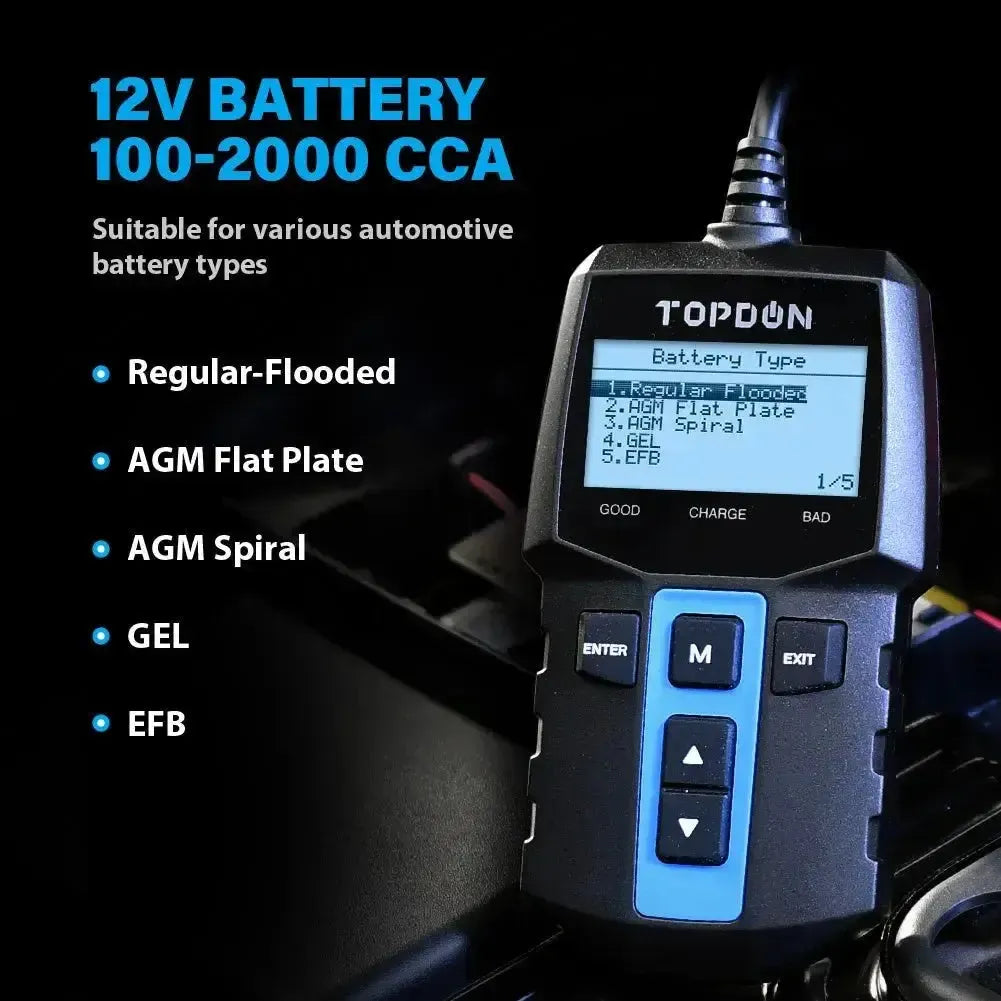Topdon BT100 | Testeur de batterie