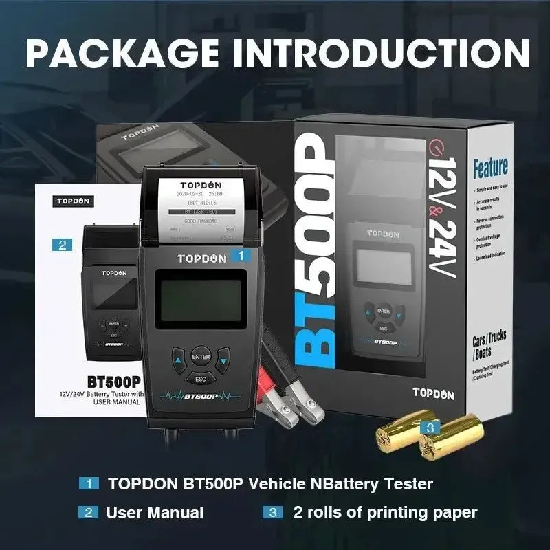 Topdon BT500P | Testeur de batterie