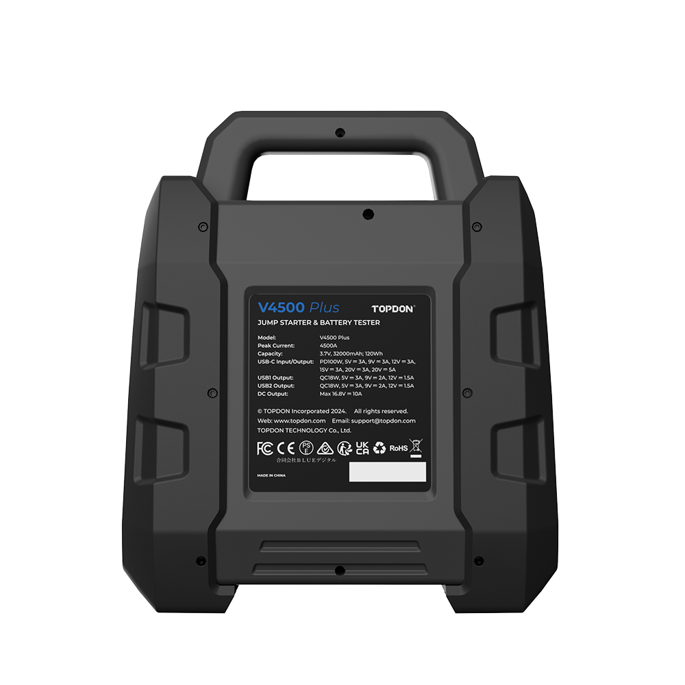 Topdon V4500 Plus | Booster de démarrage