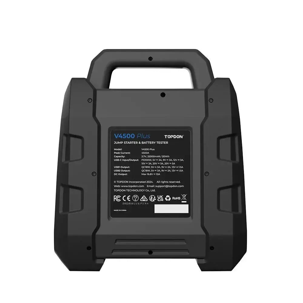 Topdon V4500 Plus | Booster de démarrage