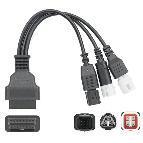 Yamaha 3+4+6 broches - 16 broches OBD2 Câble adaptateur | Moto