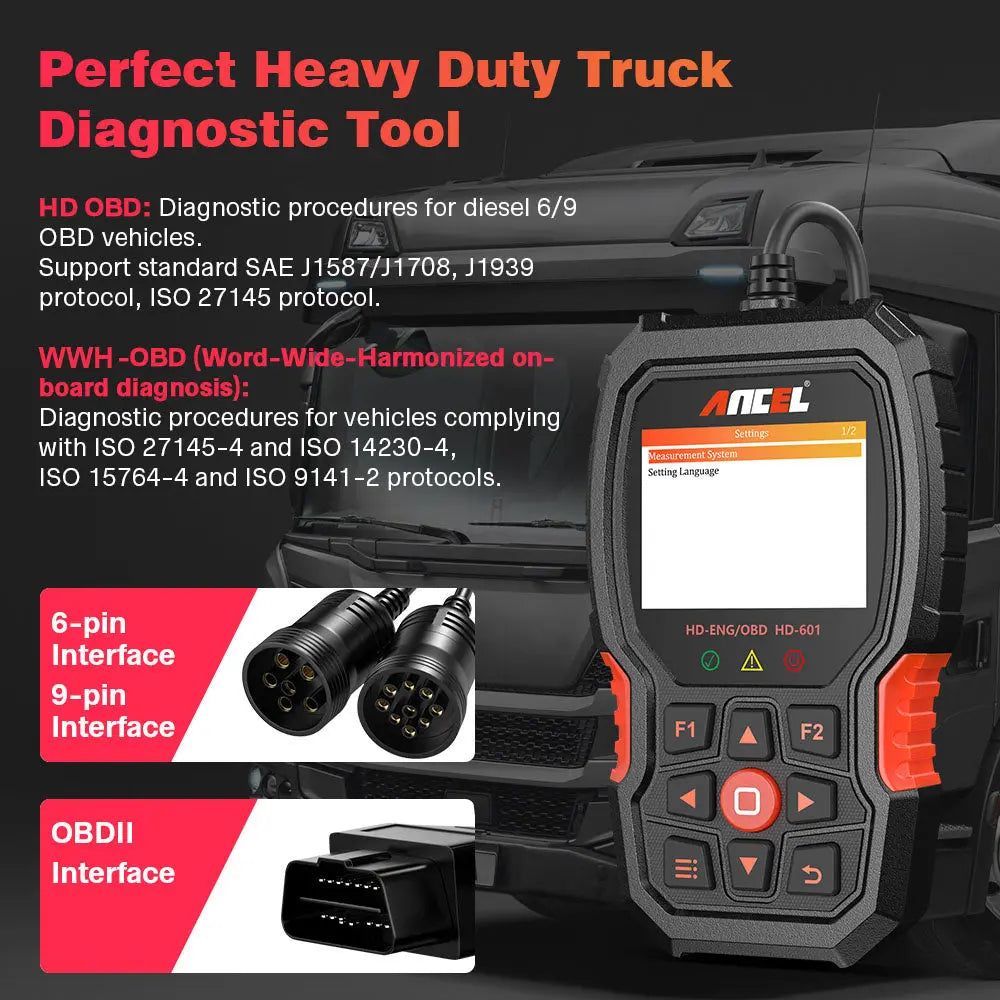 Ancel Ancel HD601 Vrachtwagen Uitleesapparaat