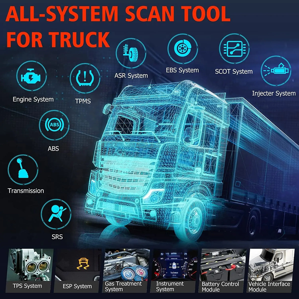 Ancel Ancel HD601 Vrachtwagen Uitleesapparaat