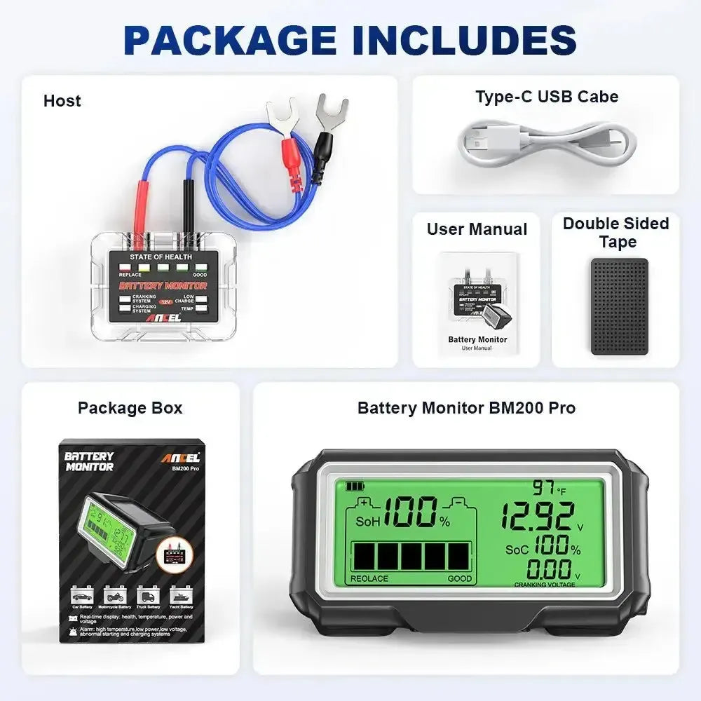 Ancel BM200 Pro Moniteur de batterie