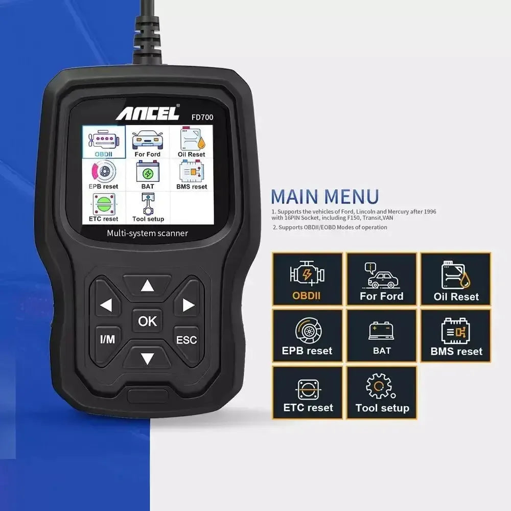 Ancel FD700 Voiture Appareil de diagnostic