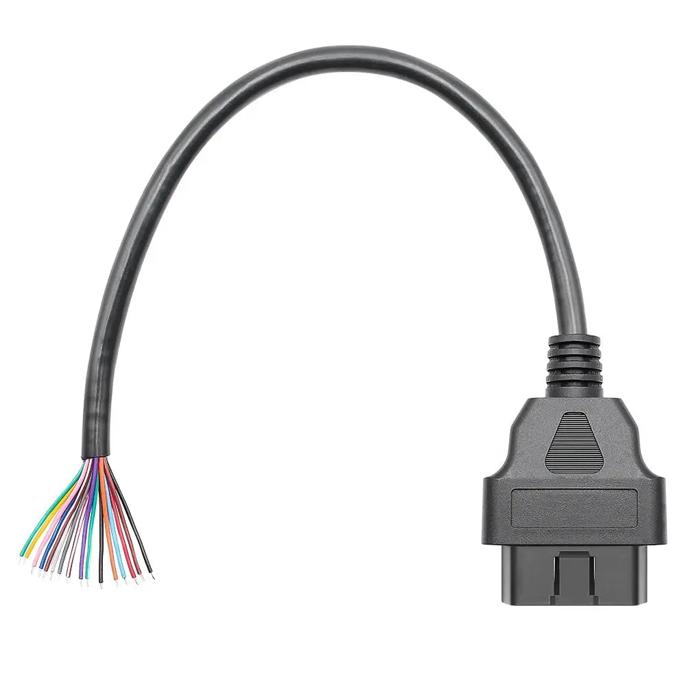 AsTools 16 Pins OBD2 Stekker Mannetje Met 16 Open Eindkabels Verloopkabel 30 cm