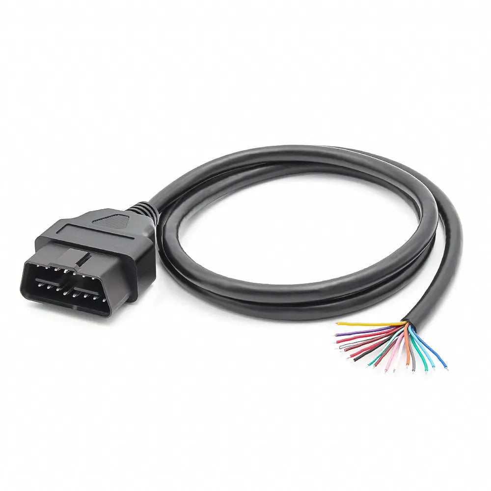 AsTools 16 Pins OBD2 Stekker Mannetje Met 16 Open Eindkabels Verloopkabel 100 cm