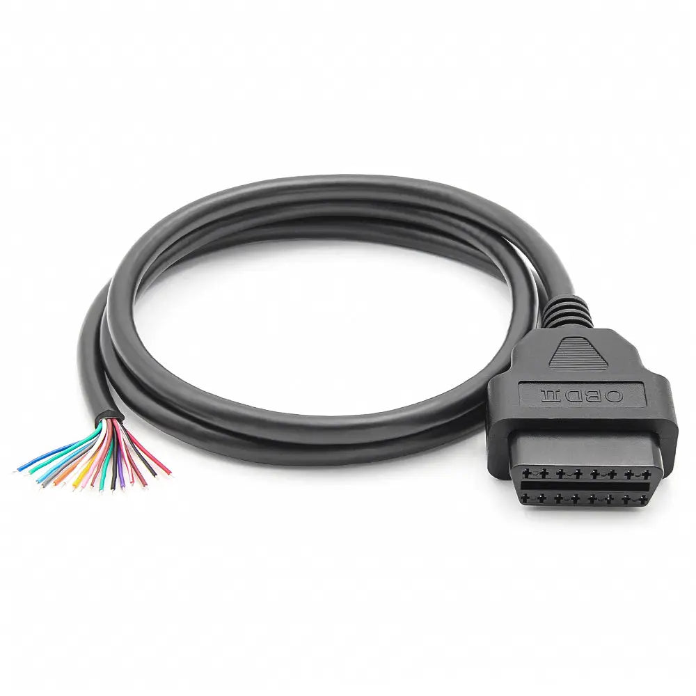 AsTools 16 Pins OBD2 Stekker Vrouwtje Met 16 Open Eindkabels Verloopkabel 100 cm