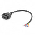 AsTools 16 Pins OBD2 Stekker Vrouwtje Met 16 Open Eindkabels Verloopkabel 30 cm