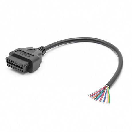 AsTools 16 Pins OBD2 Stekker Vrouwtje Met 16 Open Eindkabels Verloopkabel 30 cm