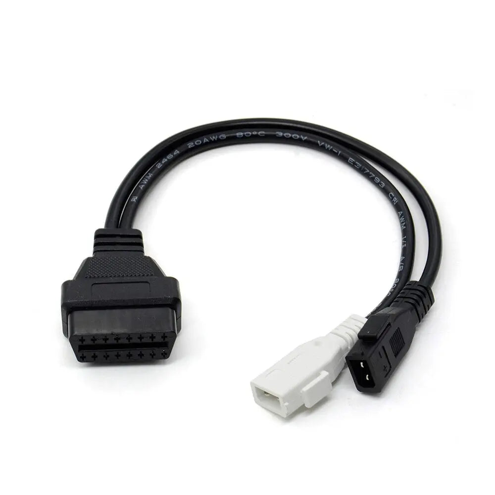 AsTools Audi/Seat/Skoda/Volkswagen 2+2 Pins OBD1 - 16 Pins OBD2 Verloopkabel Personenauto