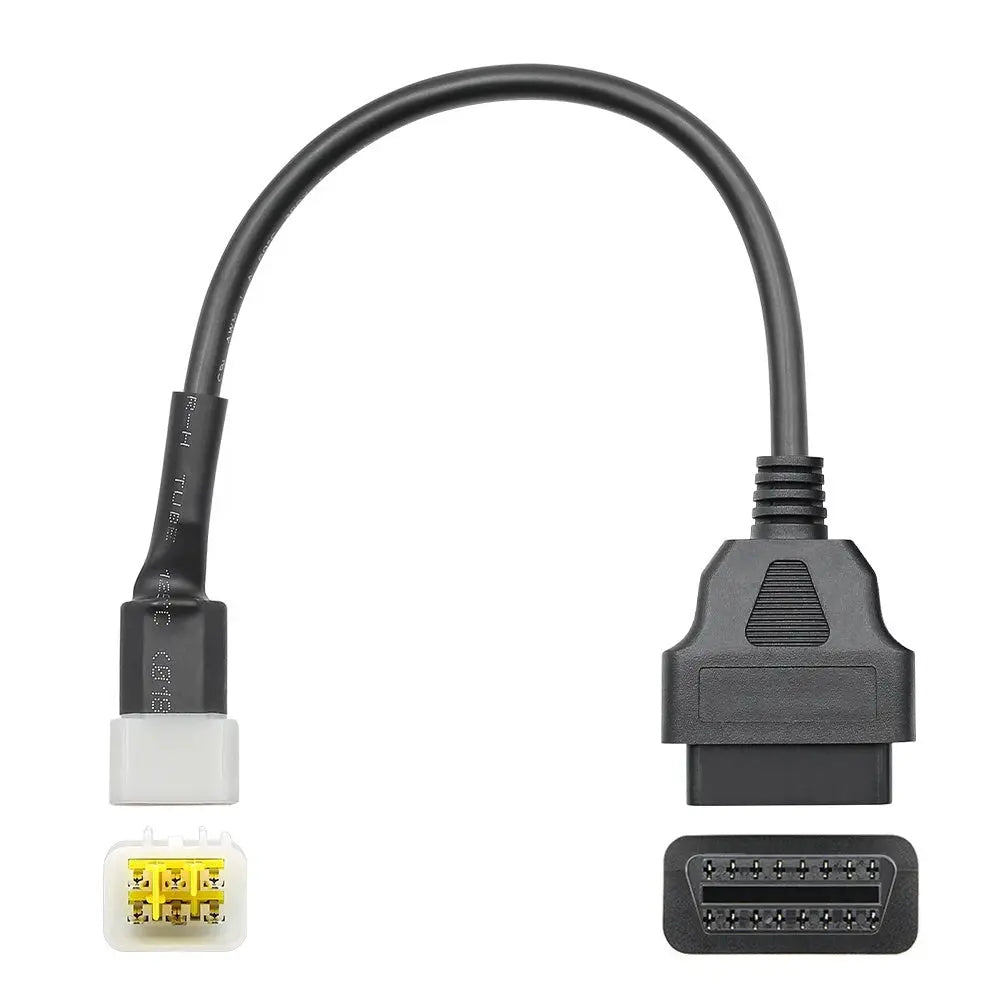 AsTools Delphi 6 Pins OBD - 16 Pins OBD2 Verloopkabel Motorfiets