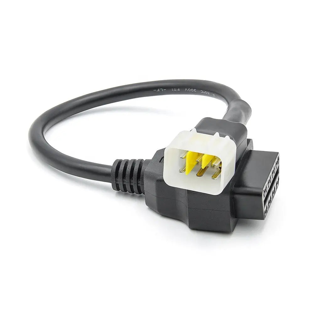 AsTools Delphi 6 Pins OBD - 16 Pins OBD2 Verloopkabel Motorfiets