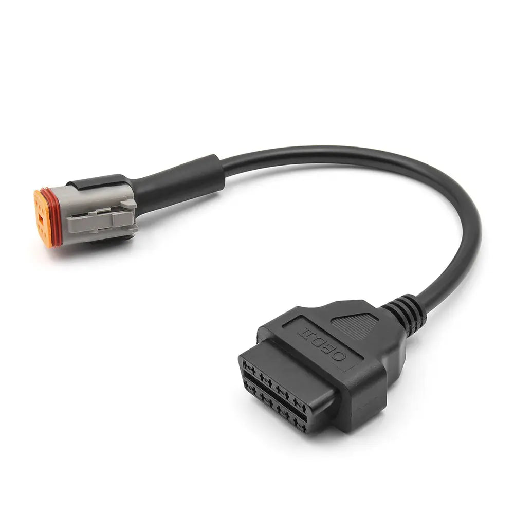 AsTools Harley Davidson 6 Pins OBD - 16 Pins OBD2 Verloopkabel Motorfiets