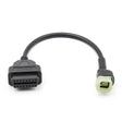 AsTools Honda 4 Pins OBD - 16 Pins OBD2 Verloopkabel Motorfiets