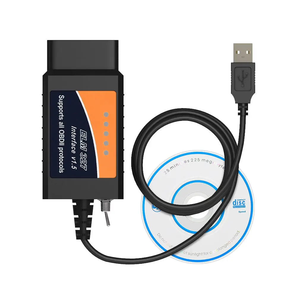 AsTools HS/MS-CAN Switch ELM327 USB Interfacekabel FT232RL
