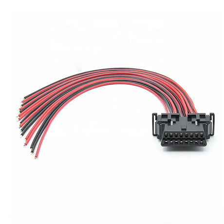 AsTools Kia/Hyundai 16 Pins OBD2 Poort Vrouwtje Met 16 Open Eindkabels 30 cm