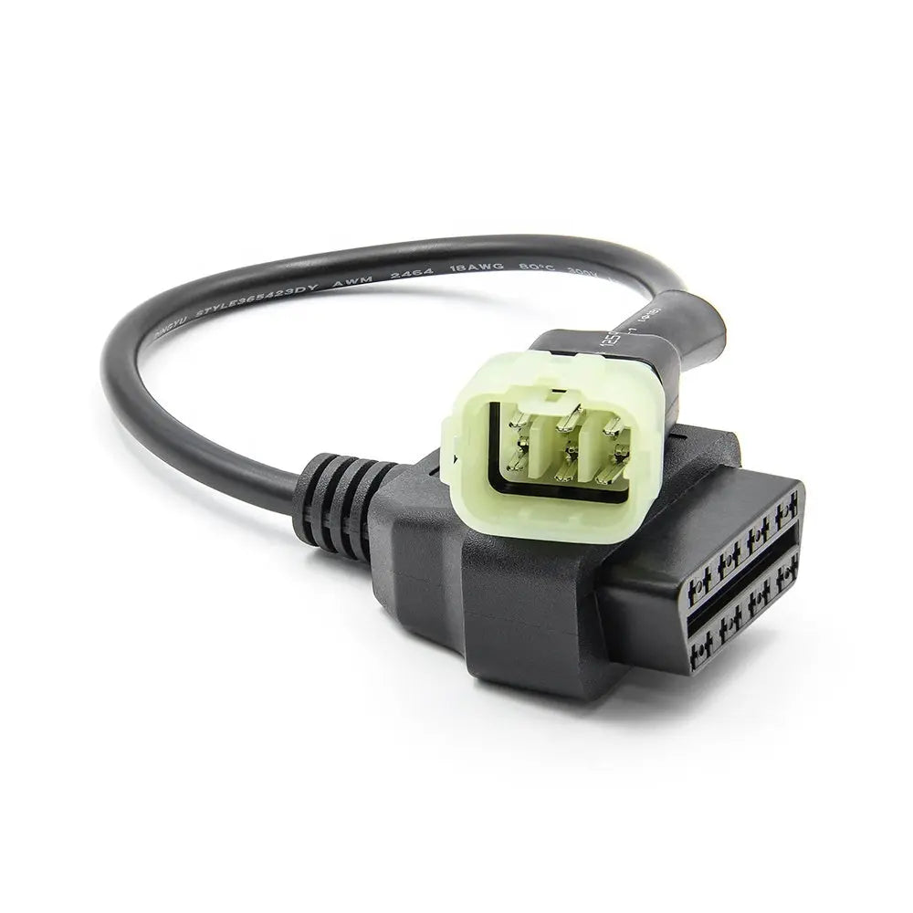 AsTools KTM 6 Pins OBD - 16 Pins OBD2 Verloopkabel Motorfiets