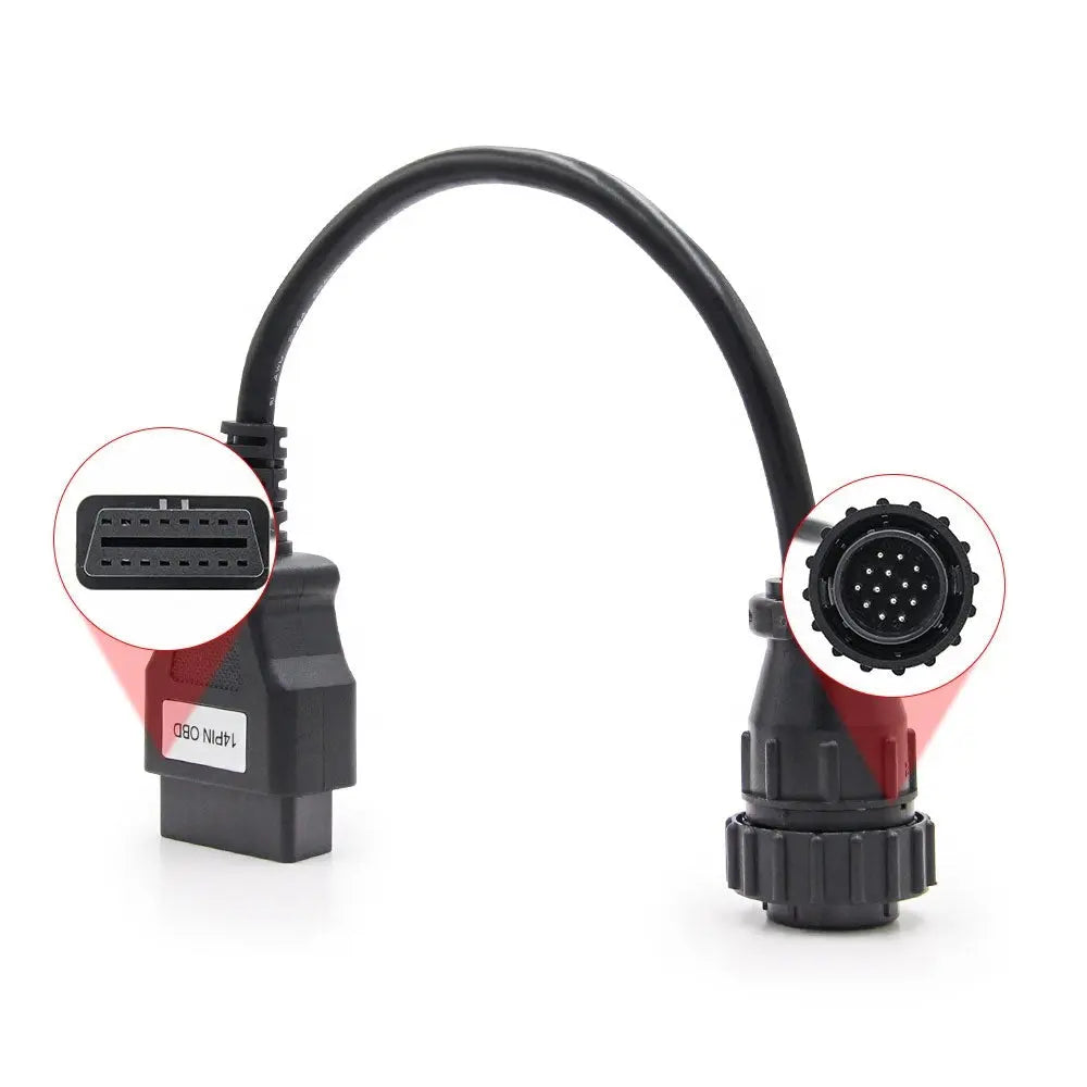 AsTools Mercedes (Sprinter) 14 Pins OBD1 - 16 Pins OBD2 Verloopkabel Bestelauto