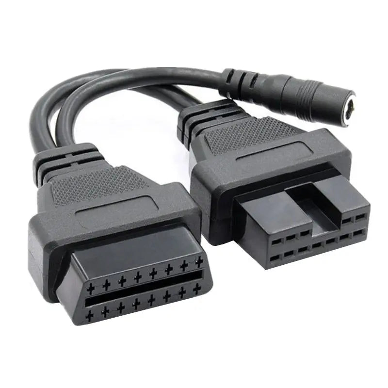 AsTools Mitsubishi/Hyundai 12 Pins OBD1 - 16 Pins OBD2 Verloopkabel Personenauto