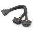 AsTools Universele 16 Pins OBD2 Nylon Verleng- Splitterkabel 2-Delig 30 cm