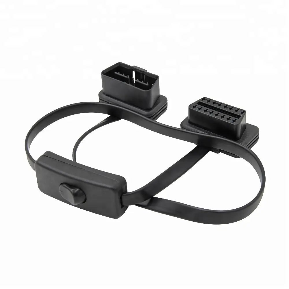 AsTools Universele 16 Pins OBD2 Platte Switch Verlengkabel 60 cm