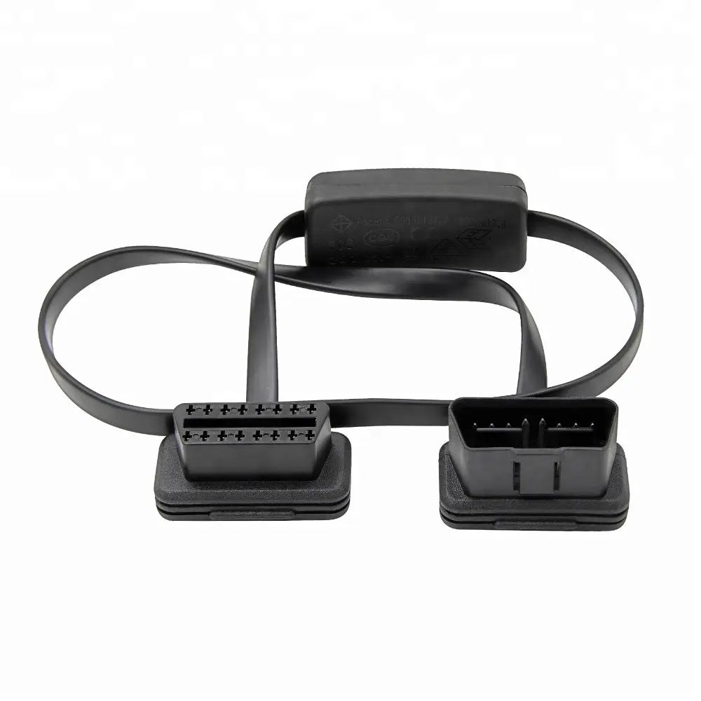 AsTools Universele 16 Pins OBD2 Platte Switch Verlengkabel 60 cm