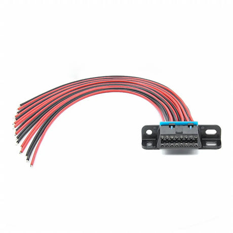 AsTools Universele 16 Pins OBD2 Poort Vrouwtje Met 16 Open Eindkabels 30 cm