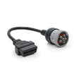 AsTools Universele 6 Pins J1708 - 16 Pins OBD2 Verloopkabel Bedrijfs- en Werkvoertuig