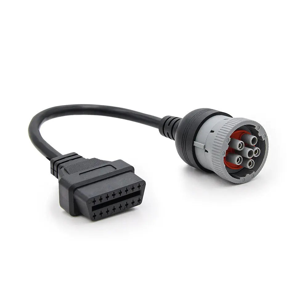 AsTools Universele 6 Pins J1708 - 16 Pins OBD2 Verloopkabel Bedrijfs- en Werkvoertuig