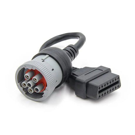 AsTools Universele 6 Pins J1708 - 16 Pins OBD2 Verloopkabel Bedrijfs- en Werkvoertuig