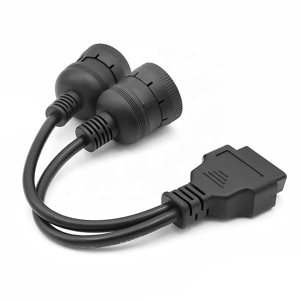 AsTools Universele 6 Pins J1708 + 9 Pins J1939 - 16 Pins OBD2 Verloopkabel Bedrijfs- en Werkvoertuig