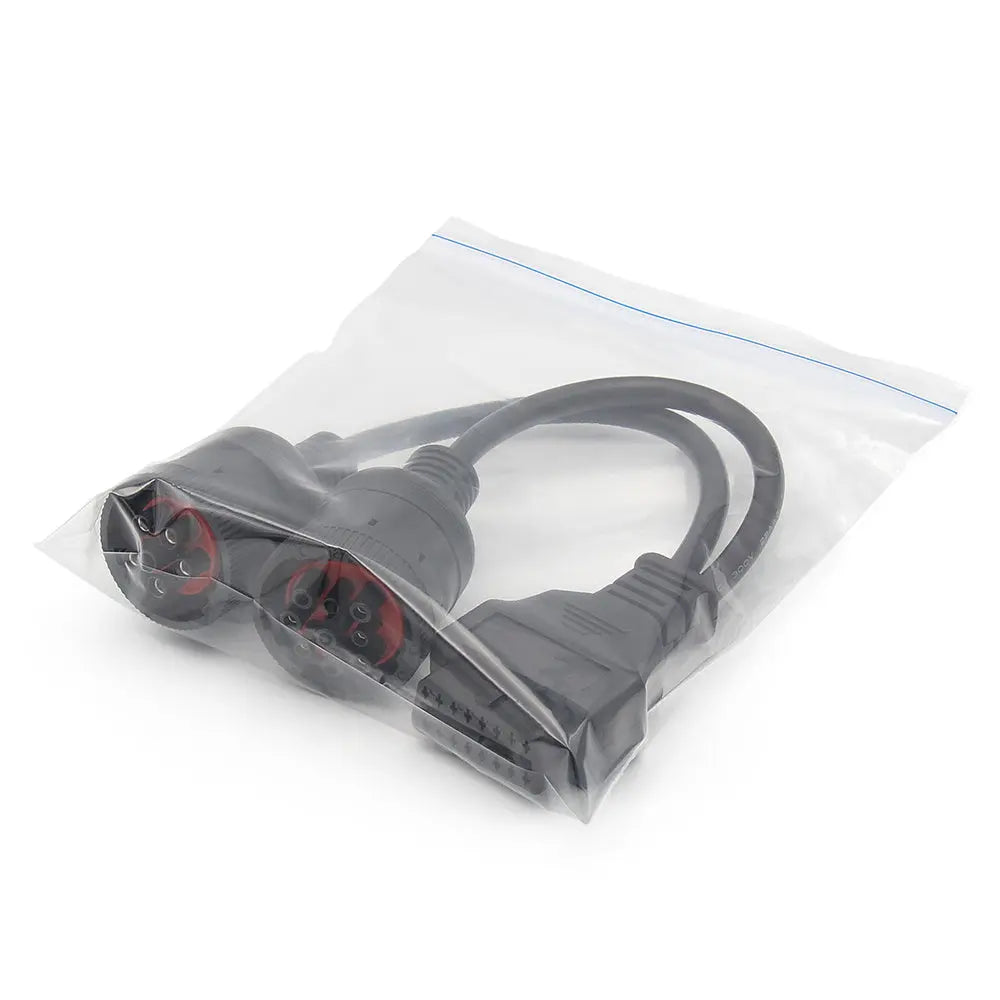 AsTools Universele 6 Pins J1708 + 9 Pins J1939 - 16 Pins OBD2 Verloopkabel Bedrijfs- en Werkvoertuig