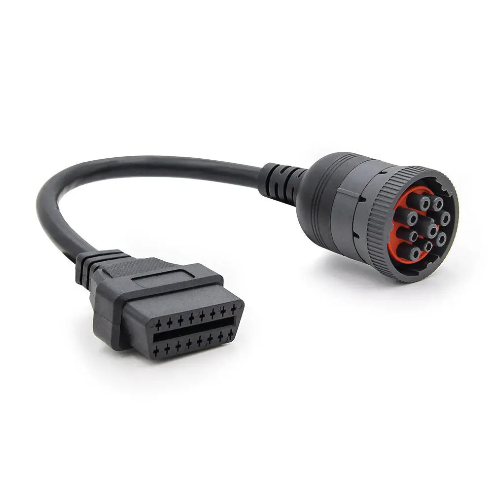 AsTools Universele 9 Pins J1939 - 16 Pins OBD2 Verloopkabel Bedrijfs- en Werkvoertuig