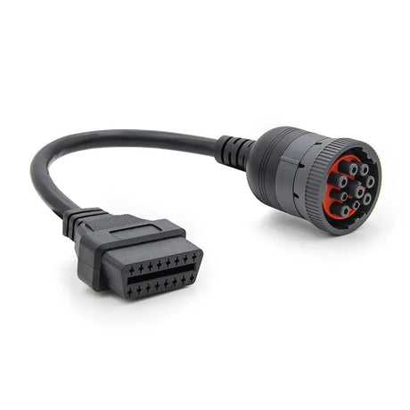 AsTools Universele 9 Pins J1939 - 16 Pins OBD2 Verloopkabel Bedrijfs- en Werkvoertuig