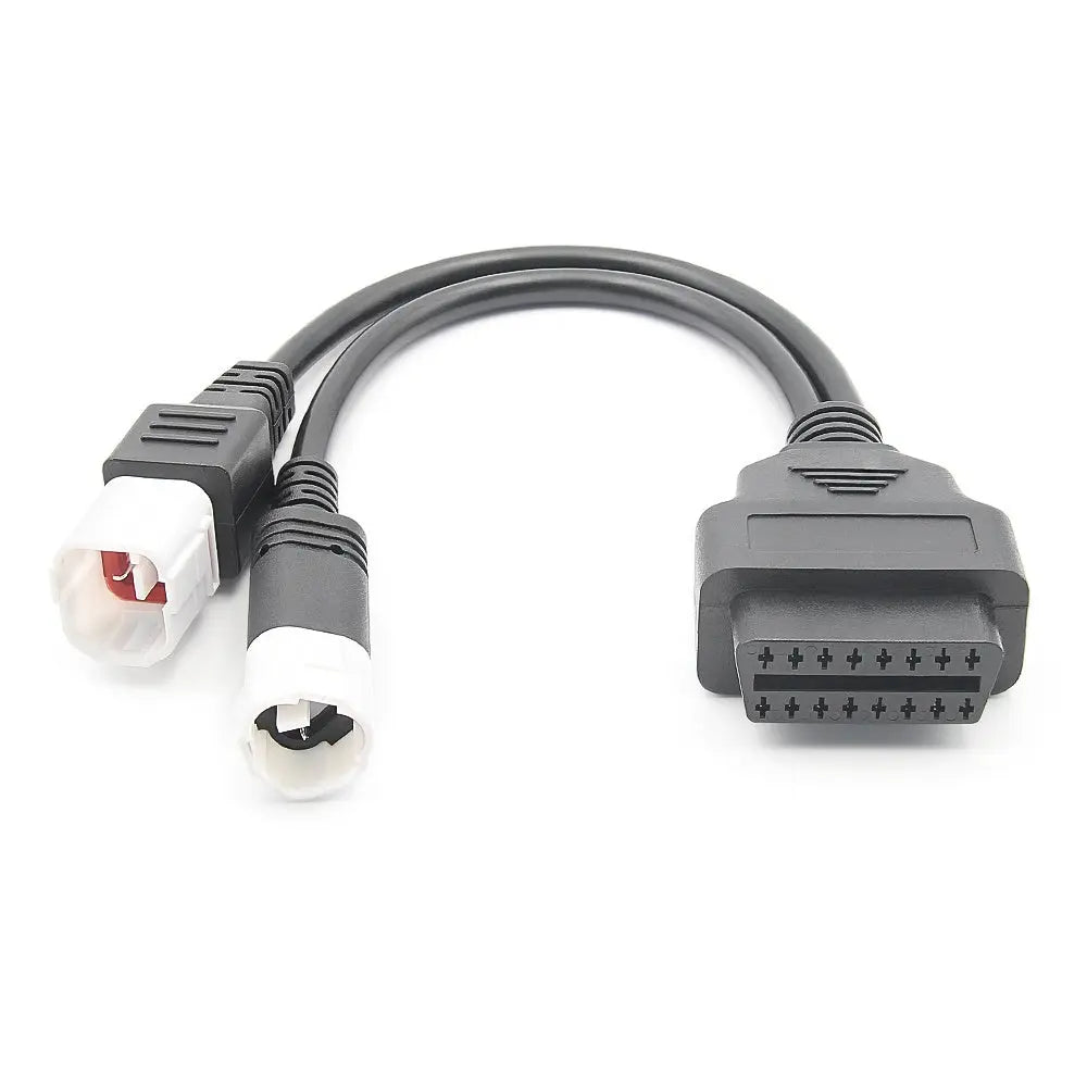 AsTools Yamaha 3+4 Pins OBD - 16 Pins OBD2 Verloopkabel Motorfiets